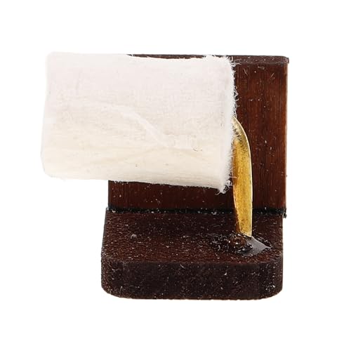 Toyvian Rollen Mini-rollpapier Badezimmer Reiniger Toilettenschüsselreiniger Aufbewahrungsbehälter Für Wäsche Mini-toilettenpapier Miniaturornament Puppe Kleinste Coffee Hölzern von Toyvian