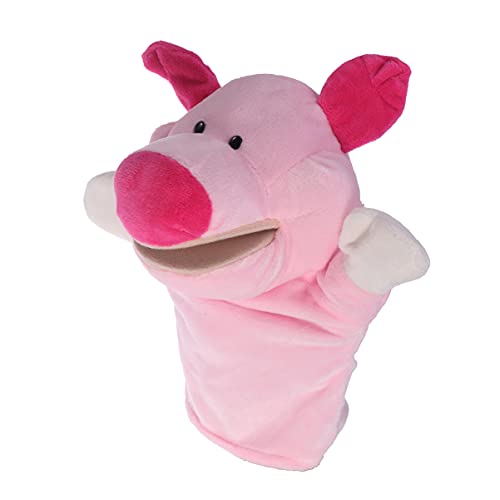 Toyvian Rosa Handpuppe Cartoon Tier Zoo Freunde Handschuhe Puppe Mit Funktionierendem Mund von Toyvian