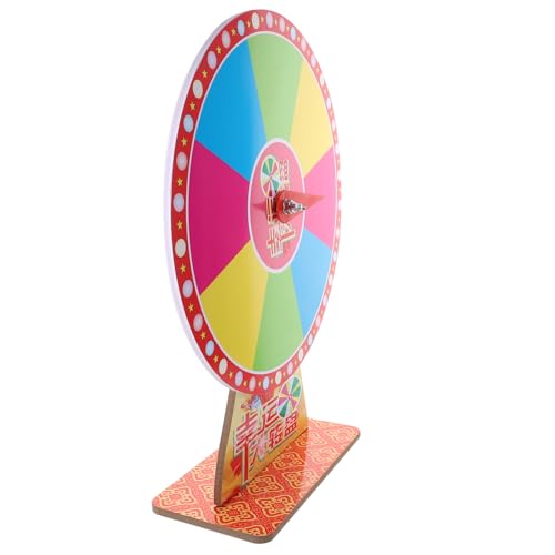 Toyvian Roulette-Lotteriespiel Belohnungsrad weißes Gewinnrad zappeln Rennrad unterhaltungsspiele Gaming Equipment Plattenspieler drehteller Preisrad für Party Glücksspiel-Preisrad Schaum von Toyvian