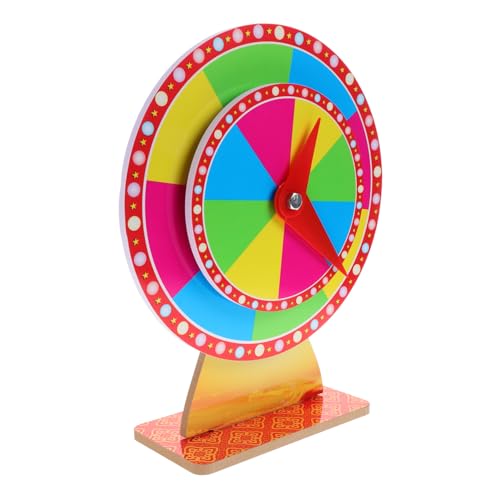 Toyvian Roulette-Spiel Belohnungsrad Karnevalsspielrad Rad Rotierendes Gewinnrad - -Rad Party-preisrad Sich Drehendes Preisrad Karneval Dreht Rad Spielpreise Rad PVC von Toyvian