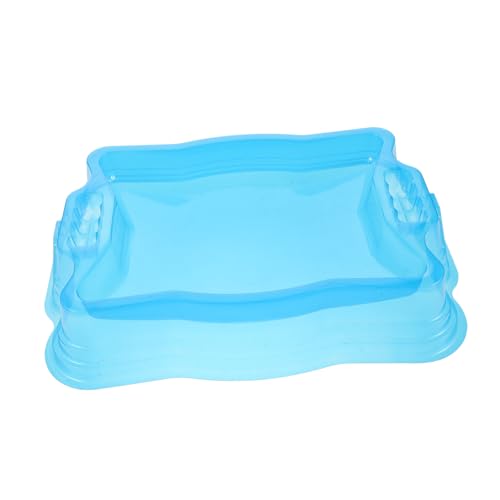 Toyvian Satz Gyro-Arena Kampfstadionspielzeug bayblade x blaues Serviertablett Wasserschale Fallen sensorische Mülleimer Gaming-Top-Spielzeug Weltraum-Sensorbehälter Sandkästen PVC Blue von Toyvian