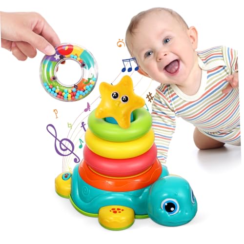 Toyvian Schildkröte Kleinkindspielzeug Babyspielzeug Babyspielzeug Jungenspielzeug Säuglingsspielzeug Kinderspielzeug Babyspielzeug Mädchenspielzeug Mit Musik Mit Ton Für Babys von Toyvian