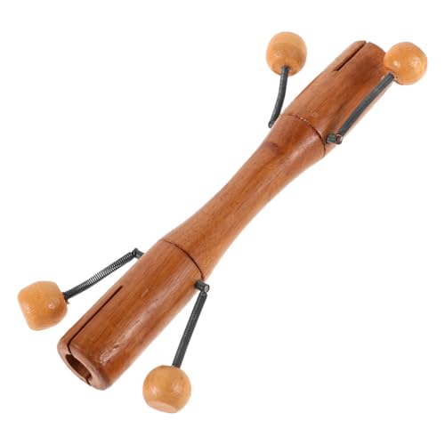 Toyvian Schlaginstrument aus Holz Instrumentenspielzeug Disc-Untersetzer Holz Schlaginstrument Kinderschlaginstrument Holzspielzeug für Anfänger Musikinstrument Metall Khaki von Toyvian