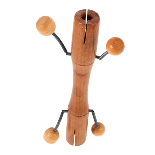 Toyvian Schlaginstrument aus Holz Kunststein für Schließfachfelsen Holz Schlaginstrument Kinderschlaginstrument Federtrommel-Schlaginstrument Musikinstrument aus Holz Metall Khaki von Toyvian