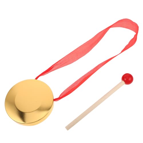 Toyvian Pädagogisches Gong-instrumentenspielzeug 9 cm Traditionelles Chinesisches Musikinstrument Für Kinder Dekorativ Und Sicher Für Kleinkinder Mit Schlägel Und Band Zum Aufhängen von Toyvian