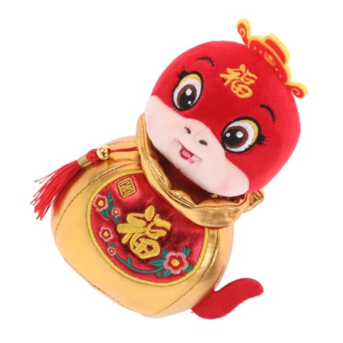 Toyvian Schlangenfigur Weiches Stofftier Schlange Festliches Plüschtier Chinesisches Neujahr Schlange Spielzeug Schlange Tierkuscheltiere Schlangenstofftier Elasthan super weich von Toyvian