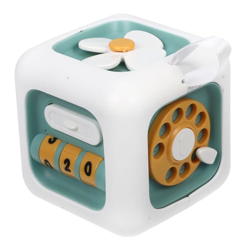 Toyvian Interaktiver Spielzeug Kinder Spielwürfel Baby Montessori Busy Cube Für Kleinkinder Sensory Für 1 3 Jahre Lernspielzeug Für Ädchen Und Jungen Ideales Für Geburtstage Grünes Design von Toyvian