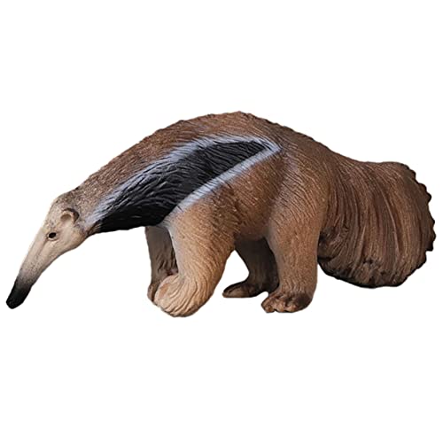 Toyvian Simulation Ameisenbär Tiere Figur realistische Fuchsfiguren Dekoration Ameisenbär Ameisenbär-Statue Stehendes Ameisenbär-Modell Ameisenbär-Modelle für Plastik Brown von Toyvian