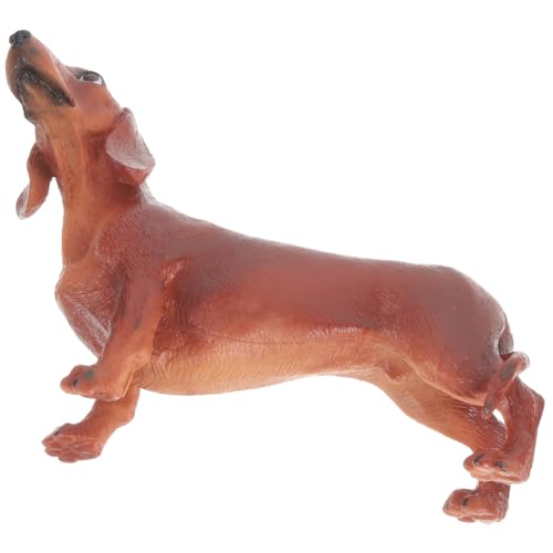Toyvian Simulation Hund Figurine aus Plastik Realistische Nachbildung Eines Dackels für Kinderzimmer Bürodekoration und Lernspielzeug Sicheres Design für Kreative Braun Toyvian Simulation Hund Figurine aus Plastik Realistische Nachbildung Eines Dackels für Kinderzimmer Bürodekoration und Lernspielzeug Sicheres Design für Kreative Braun von Toyvian