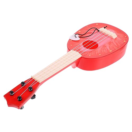 Toyvian Simulations-Ukulele Mini-musikinstrumentenmodell Für Lerninstrumente Nachahmung Von Gitarrenspielzeug Mini-gitarrenspielzeug Mini-Gitarren-Requisiten Gitarre Mini Plastik von Toyvian