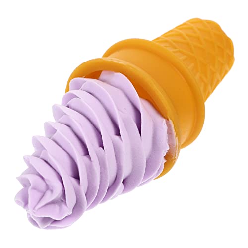 Toyvian Simulations- bastelzeug Toys spielzeuge Cartoon-Magnetaufkleber Nachbildung künstlicher Desserts Dessert-Display, gefälschtes gefälschte Eiscreme-Requisiten PVC Lavender von Toyvian