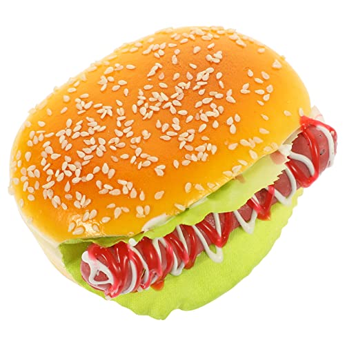 Toyvian Simuliertes Hamburger Modell Gefälschte Lebensmittelmodelle Burger Desktop Burger Ornamente Shop Burger Dekore Faux Burger Ornament Simulierter Burger Gefälschter Burger von Toyvian