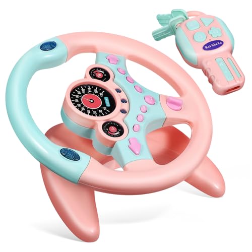 Toyvian Simuliertes Lenkrad für Licht und Sound Kunststoff Lenkrad für Kleinkinder Realistische Fahrfunktion Tragbarer Fahrsimulator Geeignet für Jungen und Mädchen Toyvian Simuliertes Lenkrad für Licht und Sound Kunststoff Lenkrad für Kleinkinder Realistische Fahrfunktion Tragbarer Fahrsimulator Geeignet für Jungen und Mädchen von Toyvian