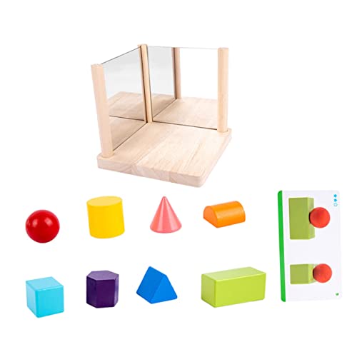 Toyvian Spiegelblöcken Geometrisches Denkspielzeug Zur Logischen Der Raumstruktur Für Ab Jahren Kreatives Lernspielzeug Für Entwicklung Von Denkfähigkeiten von Toyvian