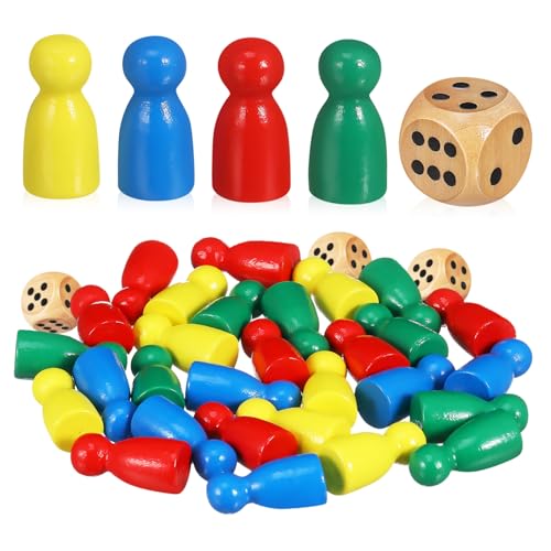 Toyvian Spielfiguren aus Holz Teiliges Bunte Brettspielsteine Robust für Familien Spiele Schule und Party Spielzubehör Toyvian Spielfiguren aus Holz Teiliges Bunte Brettspielsteine Robust für Familien Spiele Schule und Party Spielzubehör von Toyvian
