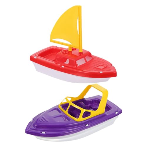 Toyvian 2-Teiliges Set Strand-Spielzeugboot Für Badewanne Bad Schnellboot Motorboot Spielzeug Spielzeug U-Boot-Wanne Schwimmendes Spielzeug Schwimmendes Boot Spielzeug von Toyvian