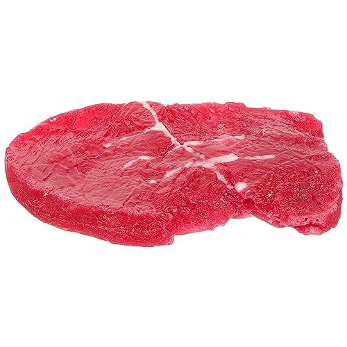 Toyvian Steakimitat Künstlich Fleisch-stütze Kartoffel Gefälschte Steaks Fleischhacker Realistisch Falsches Fleisch Rindfleischfälschung Burger-Smasher Faux-Steak-Modell Styropor von Toyvian