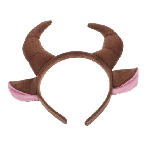 Toyvian Stier Stirnband Tier Stirnband Kostüm Kopfbedeckung Cosplay Kopfbedeckung Halloween Horn Stirnband Für Party Dekoration Themenveranstaltungen Und Verkleidungsspaß von Toyvian