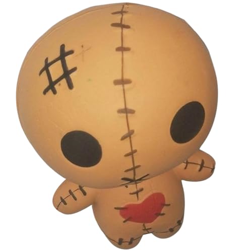 Toyvian Stressspielzeug Puppe aus PU Weiches Horror-Kuscheltier Anti-Stress Halloween Dekoration Handliches Squeeze Toy für Erwachsene und Braun Toyvian Stressspielzeug Puppe aus PU Weiches Horror-Kuscheltier Anti-Stress Halloween Dekoration Handliches Squeeze Toy für Erwachsene und Braun von Toyvian