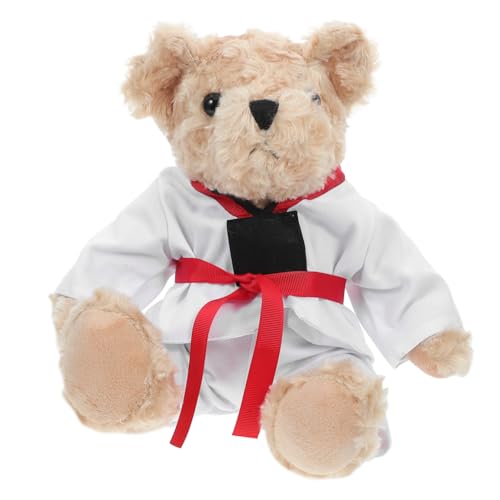 Toyvian Taekwondo Bär Plüschspielzeug Kuschelig Kreatives Design Für Karate Fans Sammler Kissen Kombination Toyvian Taekwondo Bär Plüschspielzeug Kuschelig Kreatives Design Für Karate Fans Sammler Kissen Kombination von Toyvian