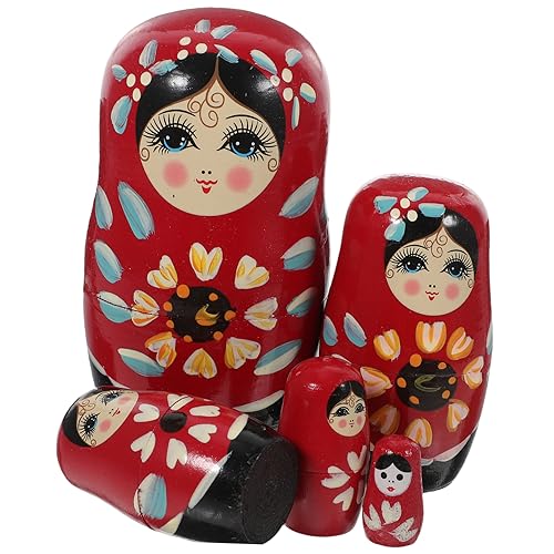 Toyvian Russische Nesting Dolls Aus Holz Für Junge Mädchen Frühlernspielzeug Lernspielzeug Puppenspielzeug Handbemalt Toyvian Russische Nesting Dolls Aus Holz Für Junge Mädchen Frühlernspielzeug Lernspielzeug Puppenspielzeug Handbemalt von Toyvian