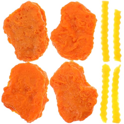 Toyvian Teiliges Künstliches Hähnchen und Pommes Frites Modell Realistische Fast Food Nachahmung Verschleißfestes PVC Material Dekorativ für Restaurant Fotografie und Küchenausstellung Toyvian Teiliges Künstliches Hähnchen und Pommes Frites Modell Realistische Fast Food Nachahmung Verschleißfestes PVC Material Dekorativ für Restaurant Fotografie und Küchenausstellung von Toyvian