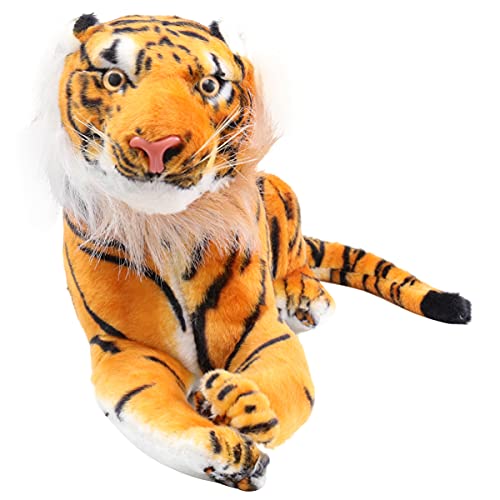 Toyvian Tiger Spielzeug Plüschtiere Cartoon-Plüsch Mädchen Kuscheltiere Simulation Tiger Puppenspielsets ausgestopftes Tier Spielzeuge Mädchenspielzeug Stoffpuppen Tigerpuppe Luxus von Toyvian