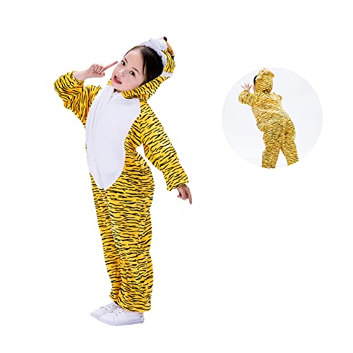 Toyvian Tiger Verkleidung Kostüm Für Tierkostüm Für Rollenspiele Cosplay Und Maskeraden Ideal Für Halloween Und Bühnenaufführungen Größe M von Toyvian