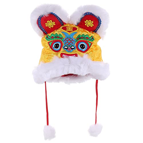 Toyvian Neujahrs-tigerhut für Kinder Traditionelles Chinesisches Design Festliche Geburtstagsparty-kleidung von Toyvian