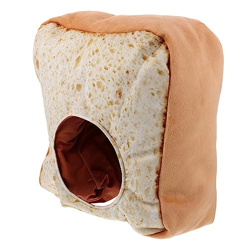 Toyvian Toast Hut Sonnenhut Damen One-size-kappe Brot Kostüm Sonnenhüte Plüschtiere Brot Hüte Warme Brotkappe Toastbrothut Bucket Hats Für Damen Zubehör Netz Lustig Pp Baumwolle von Toyvian