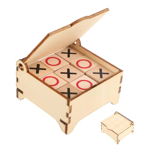 Toyvian Triple Toys Outdoor Spielset Lernspielzeug Spieltische Kinderspielzeug Outdoor Spiel Klassisches Familienbrettspiel Lernspiel Spielzeug Tischspiele Holz von Toyvian