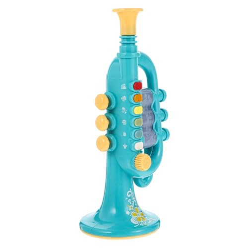 Toyvian Trompete Lerninstrument Simulation Musikinstrument für Jungen und Mädchen Ab Vorschulalter Glatt Poliert Sicher und Dekorativ in Hellblau Toyvian Trompete Lerninstrument Simulation Musikinstrument für Jungen und Mädchen Ab Vorschulalter Glatt Poliert Sicher und Dekorativ in Hellblau von Toyvian