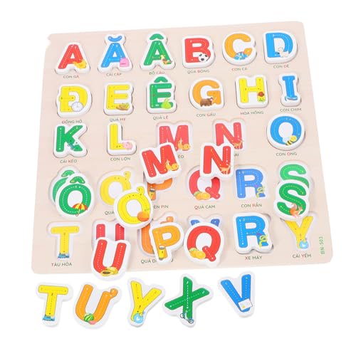 Toyvian Vietnamesisches Puzzle Puzzles Buchstaben Puzzle Vietnamesisches Zahlen Puzzle Vorschul Lernaktivitäten Alphabet Buchstaben Rechtschreib Puzzle Holz von Toyvian