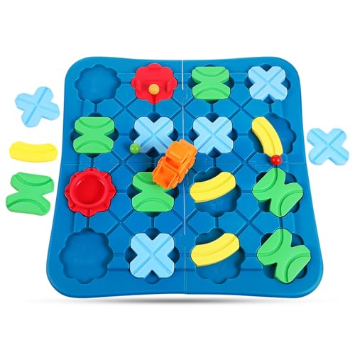 Toyvian Vorbau-Brettspiele Spielzeug Logisches Straßenbaugerät Denksportaufgaben Puzzles Spielzeug Logisches Brettspiel Spielzeug Autospuren Für Kleinkinder Kinder Vorschulkinder Frühes von Toyvian