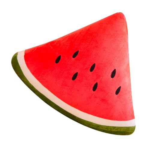 Toyvian Wassermelonenkissen Theow Kissen Obst Plüschkissen Kleine Kissen Cartoon Plüsch Sitzkissen Plüschkissen Cartoon Sitzkissen Sonniges Und Melonen Plüschkissen Plüsch Rot von Toyvian