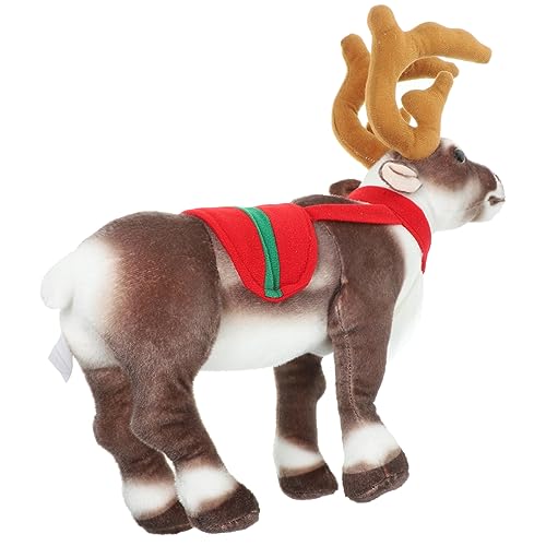 Toyvian Weiches Weihnachtsdekor Plüsch Rentier Kuscheltier Stehende Hirsch Figurine für Festliche Raumgestaltung und Geschenkidee Toyvian Weiches Weihnachtsdekor Plüsch Rentier Kuscheltier Stehende Hirsch Figurine für Festliche Raumgestaltung und Geschenkidee von Toyvian