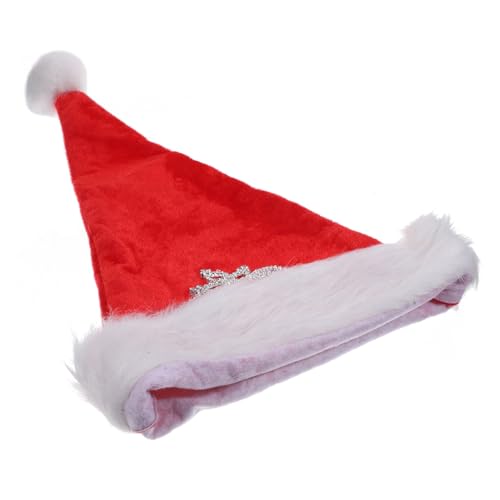 Toyvian Weihnachtsmütze aus Weichem Plüsch mit Dickem Fellrand Rote Nikolausmütze für Erwachsene Unisex Weihnachtsmann Mütze Festlicher für Weihnachten und Silvester Toyvian Weihnachtsmütze aus Weichem Plüsch mit Dickem Fellrand Rote Nikolausmütze für Erwachsene Unisex Weihnachtsmann Mütze Festlicher für Weihnachten und Silvester von Toyvian