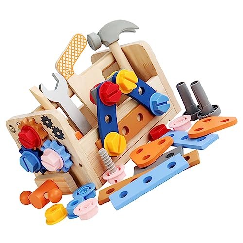 Toyvian Werkzeugset Aus Educational Toy Für Kleinkinder Werkzeugkoffer Zum Kreativen Rollenspiel Montessori Lernspielzeug Für Jungen Und ädchen Ab 3 Jahren von Toyvian