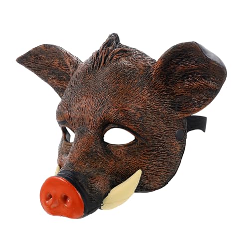Toyvian Wildschwein Maske PU Tier Design Maskerade Halloween Kostüm Maske für Erwachsene Party Outdoor Karneval Fasching Zubehör Toyvian Wildschwein Maske PU Tier Design Maskerade Halloween Kostüm Maske für Erwachsene Party Outdoor Karneval Fasching Zubehör von Toyvian