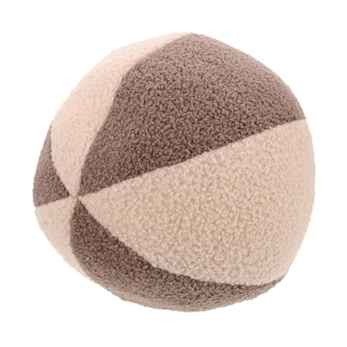 Toyvian Yogakissen Yoga-Ball Sofadekoration Rundes Zierkissen Wohnkultur Kissen Dekorative Kugelkissen rundes Kissen Yoga-Kissen pelziges Kissen Plüschballkissen Plüschdekor PP Baumwolle von Toyvian