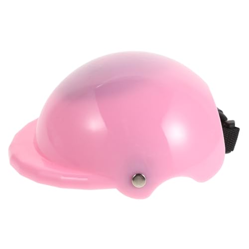 Toyvian Zubehör Für Puppenhelme 18-Zoll-puppenzubehör Miniatur-helmmodell Puppenfahrradhelm Fahrradhelm Für Puppe Dekorativer Puppenhelm Puppengroßer Helm Puppenhelm Requisite Rosa Plastik von Toyvian