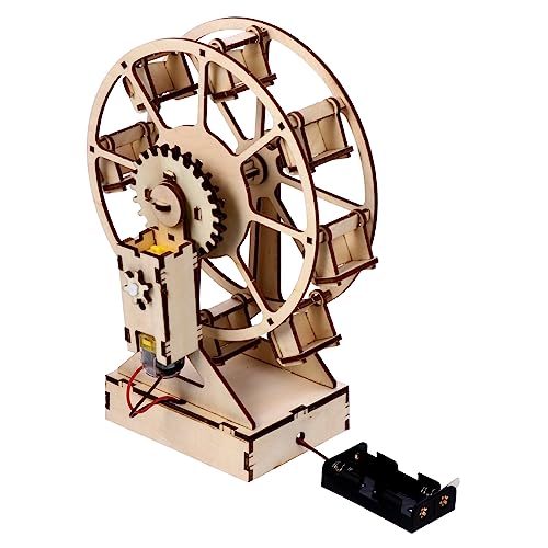 Toyvian Zusammengebaute Modellverzierungen 3D Mechanisches Puzzle Mechanisches Modellspielzeug 3D-Puzzles Für DIY Holzspielzeug Modellbau Aus Holz Holzpuzzle Für Motor- von Toyvian