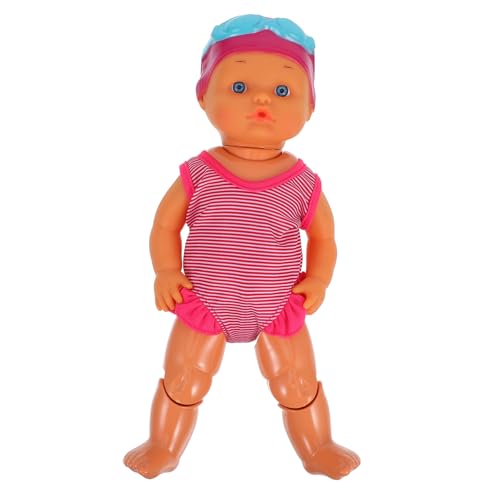 Toyvian elektrische Schwimmpuppe interaktives wasserspielzeug Kleinkind Strand-Babypuppe elektrische Schwimmbabypuppe elektrische Puppe Neugeborene Puppe PVC von Toyvian