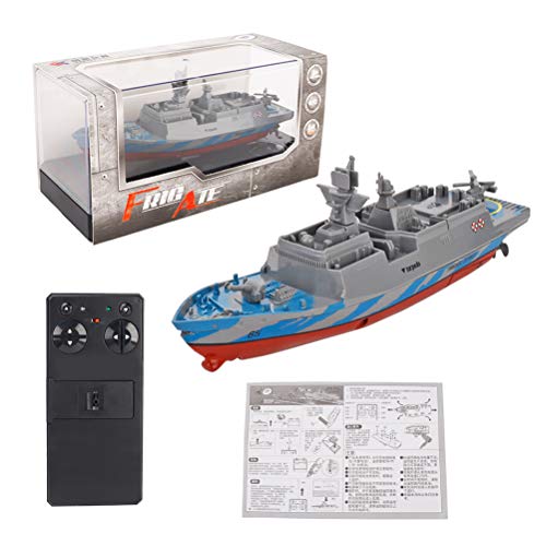 Toyvian Ferngesteuertes Kriegsschiff, Marine, Schlachtschiff, RC-Flugzeugträger, Militärschiff, Boot, Modell, Schnellboot, Wasserspielzeug von Toyvian