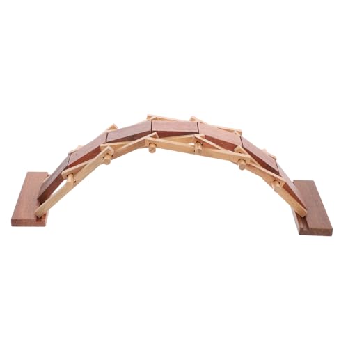 Toyvian holzspielzeug bastelzeug holzspielsachen Kreatives für DIY pädagogische Bogenbrücke Experimentierspielzeug aus Holz Modell Bogenbrücke hölzern von Toyvian