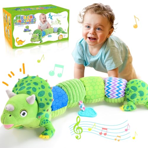 Toyzey Geschenk Baby 0-6 Monate Montessori Spielzeug Baby 0-6 Monate Baby Spielzeug 0-6 Monate, Triceratops Spielzeug Jungen Mädchen 0-6 Monate Baby Geschenk 0-6 Monate Sensorisches Spielzeug Baby von Toyzey