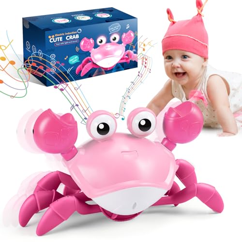 Toyzey Krabbe Baby Spielzeug, Spielzeug ab 6 7 8 9 10 Monate Kinderspielzeug ab 1-3 Jahre Junge Mädchen Geschenk für Kinder Tummy Time Toys Geschenke Für Kinder von Toyzey