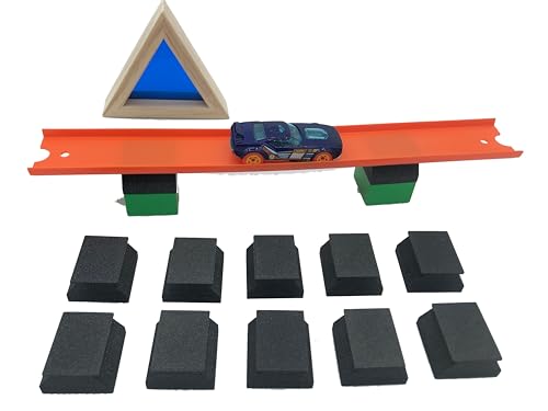 TrackSmith - 10 Adapter für Auto-Stromkreise für Kinder, um Brücken mit Duplo-kompatiblen Bausteinen zu bauen von Tracksmith