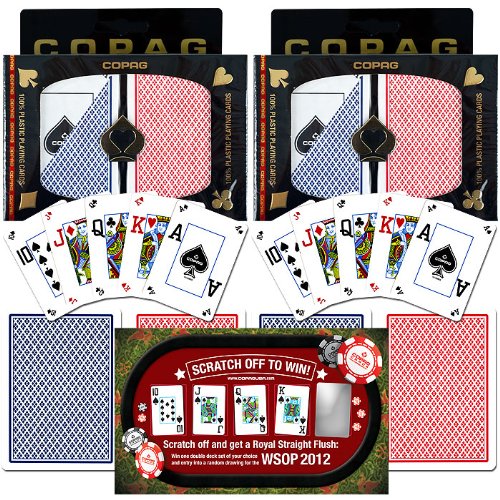 Trademark Poker Rot/Blau +2012 WSOP Entry Copagt Spielkarten 2er Set von Trademark Poker