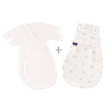 Träumeland Babyschlafsack LIEBMICH 3tlg. Set Hophop Bunny beige von Träumeland